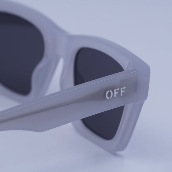 Off-White OOERI13X VALDEZ 0907 Sunglasses Grey Square Frame, Dark Grey Lenses - Picture 9 of 10